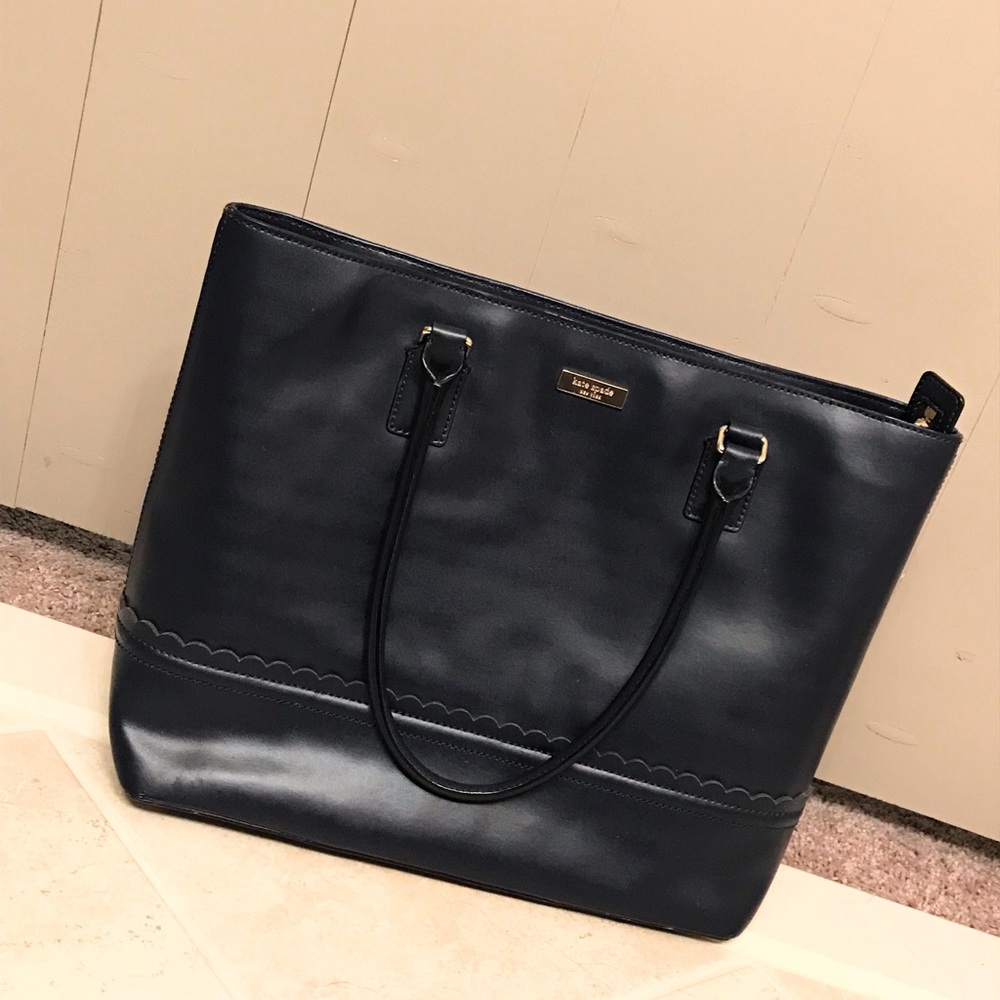 Navy Kate Spade Tote - Like New